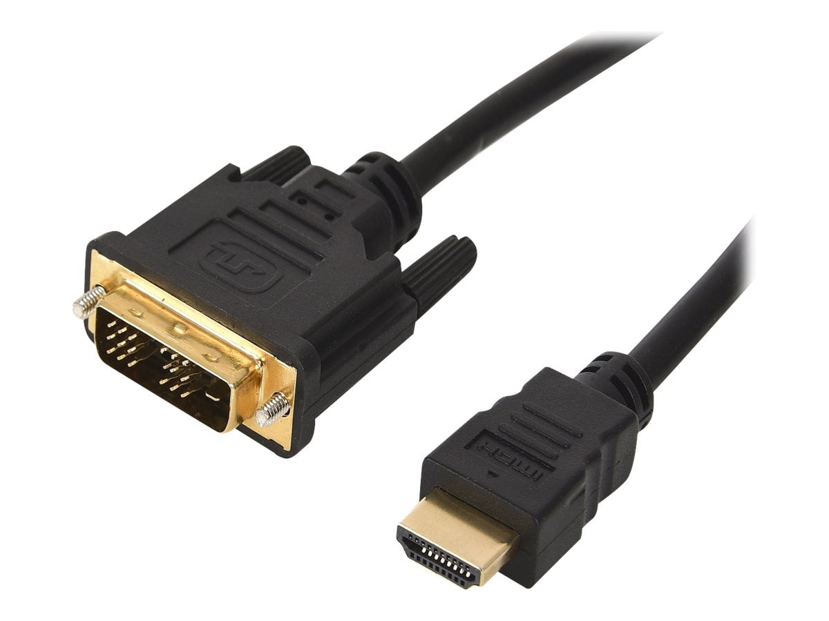 4XEM - Adapter cable - single link - DVI-D male to HDMI male - 10 ft - shielded