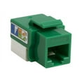thumbnail image 1 of 4XEM 10Pack Cat5E Keystone Jack Punch Down Unshielded Green, 4XKJC5EGN10PK (8HY278), 1 of 2