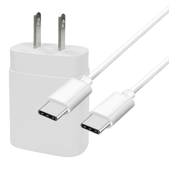 4XEM 25W USB-C Charging Kit for Smartphones and USB-C Compatible Devices, White