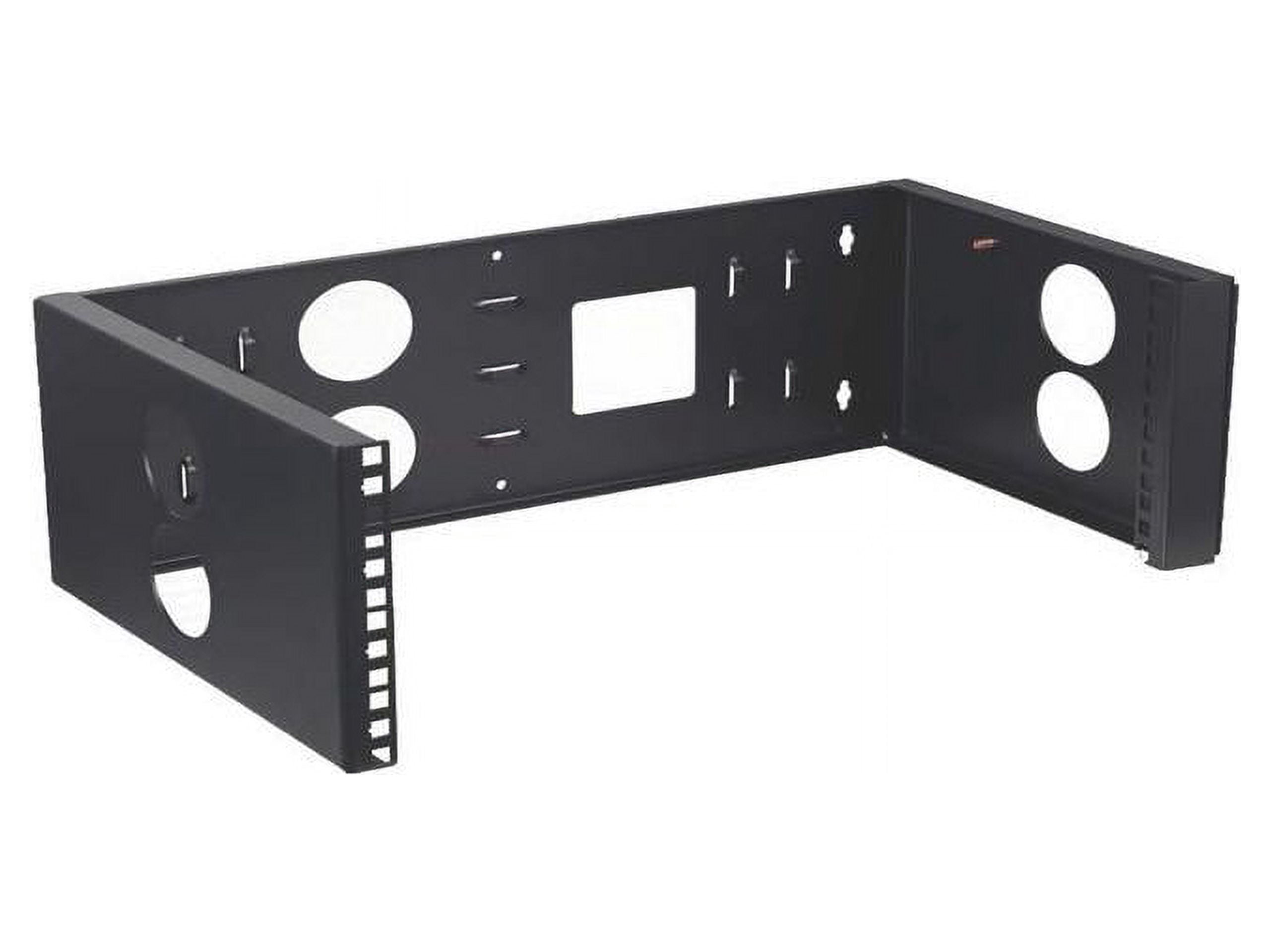 4XEM 3U Wall Mount for Rackmount Equipment, Network Equipment, Black