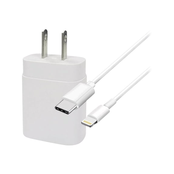 4XEM 4XIPHN11KIT3 White iPhone 11 Kit with 20W USB-C Charger and 3FT USB-C to 8-Pin Cable