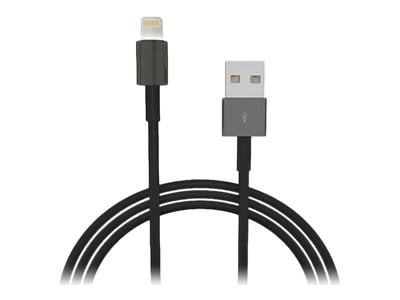 4XEM 4XLIGHTNINGBK Black 8 Pin Lightning To USB Cable For iPhone/iPod/iPad