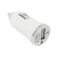 thumbnail image 1 of 4XEM Universal USB Car Charger For iPhone/iPod/USB Devices (White) - 5 V DC/1 A Output, 1 of 5
