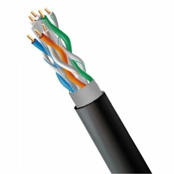 4XEM - Bulk cable - 1000 ft - 0.3 in - UTP - CAT 7 - outdoor, solid - black