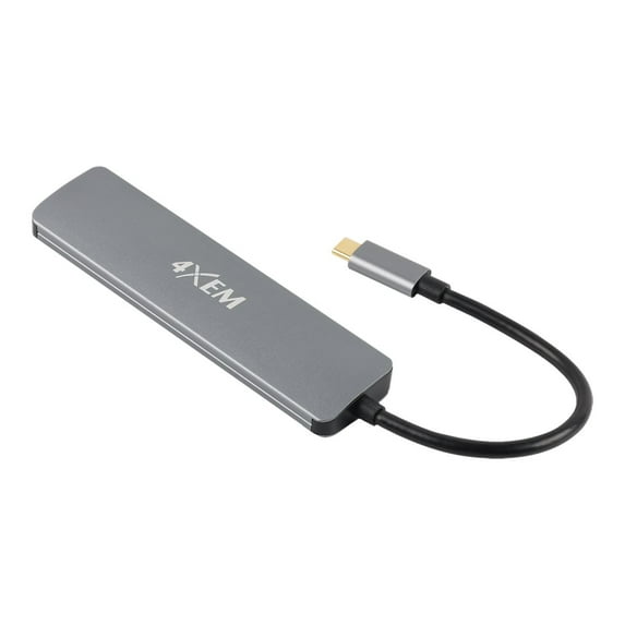 4xem 4XHB03 6 In 1 Out Type C Hdmi 2xusb3.0cabl Tf+sd+pd Charge 4k/30hz +pd 100w