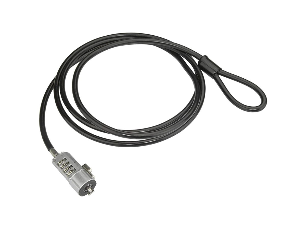 4XEM Laptop Combination Lock- 6FT (Black) - 6 ft Cable - Resettable - 4 ...