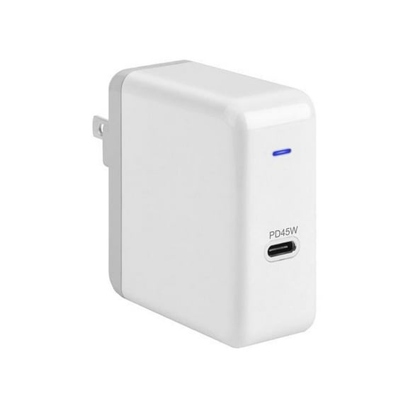 4XEM USB-C 45W Wall Charger - 120 V AC, 230 V AC Input - 5 V DC/3 A, 9 V DC, 12 V DC Output