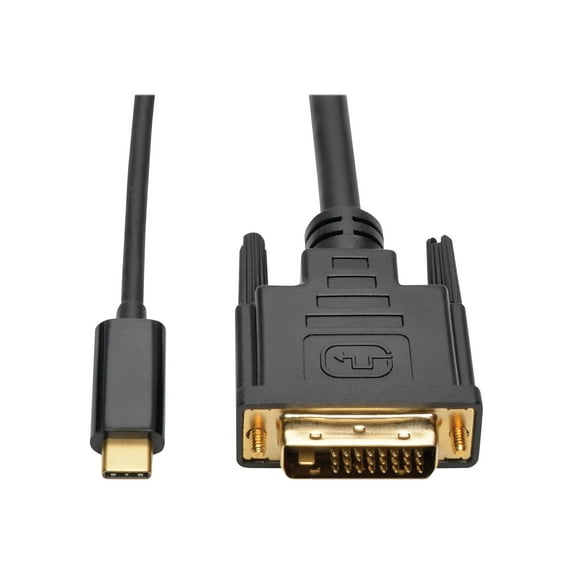 4XEM USB-C to DVI Cable 6ft-Black 4XUSBCDVI6B