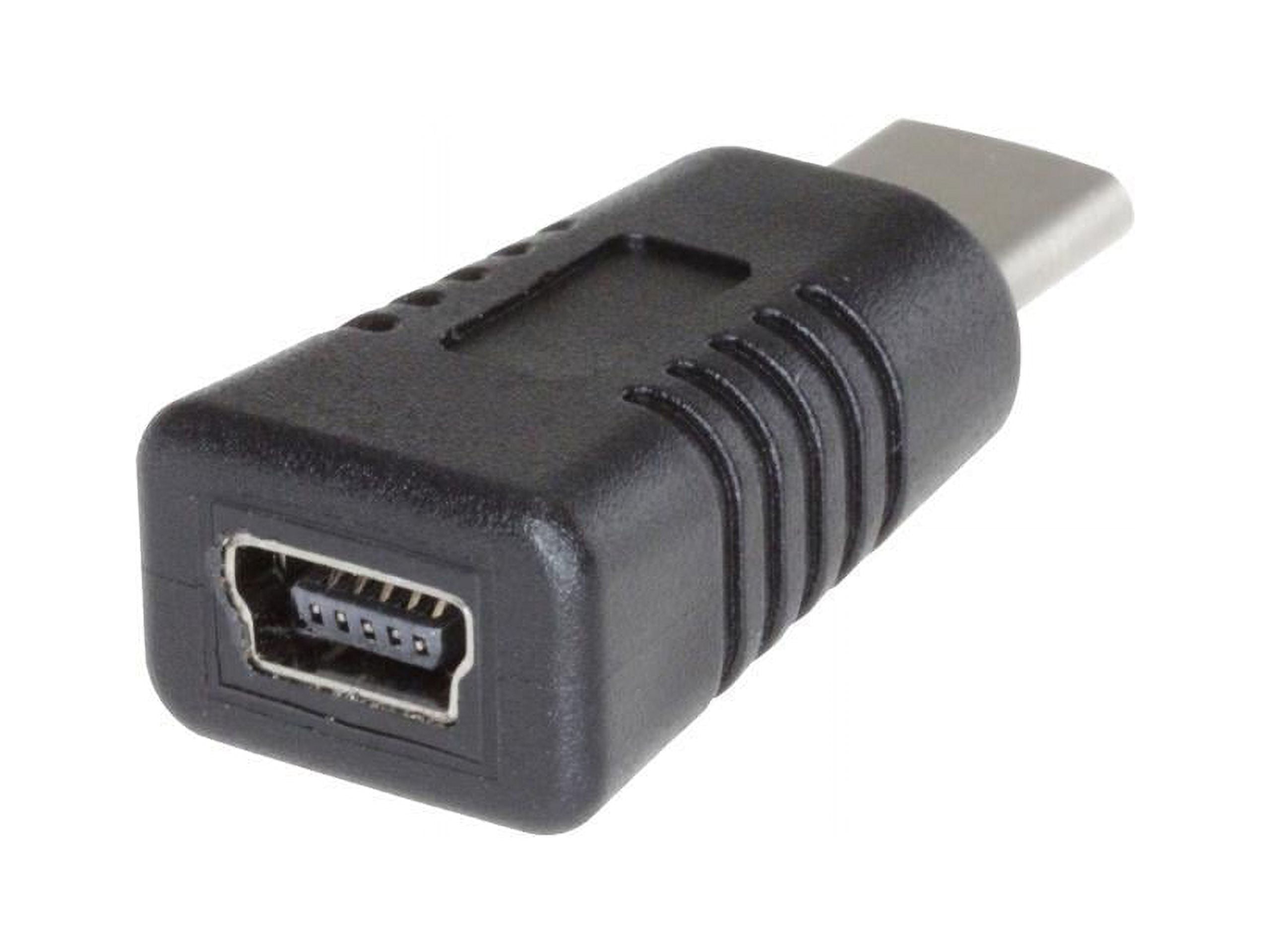 4XEM USB-C to Mini USB 2.0 Type-B Adaptor - 1 x Type C Male USB - 1 x ...