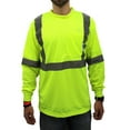 thumbnail image 1 of 4XL / Class 2 Max-dry Moisture Wicking Mesh Long Sleeve Safety T-shirt, Neon Yellow, 1 of 2