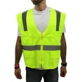 thumbnail image 1 of 4XL Lime Safety Vest/ 4 Pockets ANSI/ISEA 107-2015 Class 2, 1 of 2