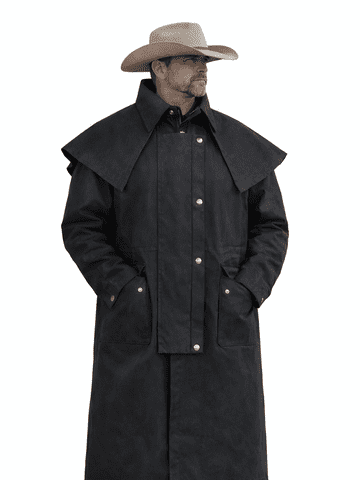 ジャケット・アウター YOKE DETACHABLE DUSTER COAT NAVY M Cowboy Duster Coat Western Trench Coats for Men and Women