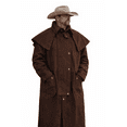 thumbnail image 1 of 4XL  Mens Oilskin Western Australian Waterproof Duster Coat Jacket 23101BR, 1 of 4