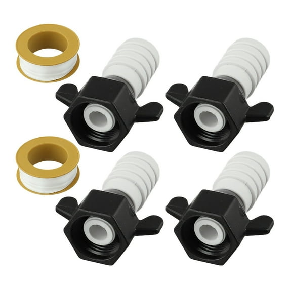 4XStraight Swivel RV Water Pump Fittings 1/2 PEX Fittings for Water Pump Filters