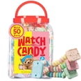 thumbnail image 1 of 50 Candy Bracelet Watches Individually Wrapped, Taste Nostalgia with our Playful and Delicious Candy Jewelry, Perfect for Party Favors, Goody Bags and Birthdays, by 4YoreElves, Pack of 50 x 0.42oz, 1 of 6