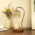 thumbnail image 1 of HomWamee Dimmable Flower Candle Warmer Lamp, Blue with Timer and 4 Bulbs, for Women Christmas Birthday, Unique Home Decor for Bedroom Living Room Aesthetic, 1 of 8
