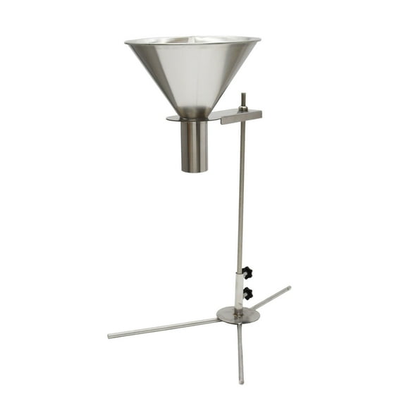 4cm/1.5inch Stainless Steel Feeding Hopper with Support Stand