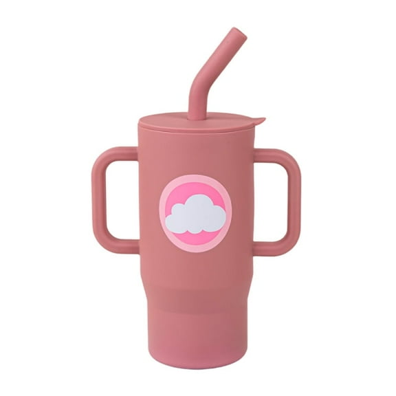 VODVOB fourth generation silicone printed drinking cup, 3D pattern technology, non-slip and easy to hold, light and portable, soft mouth to prevent choking, antibacterial material training cup, essen