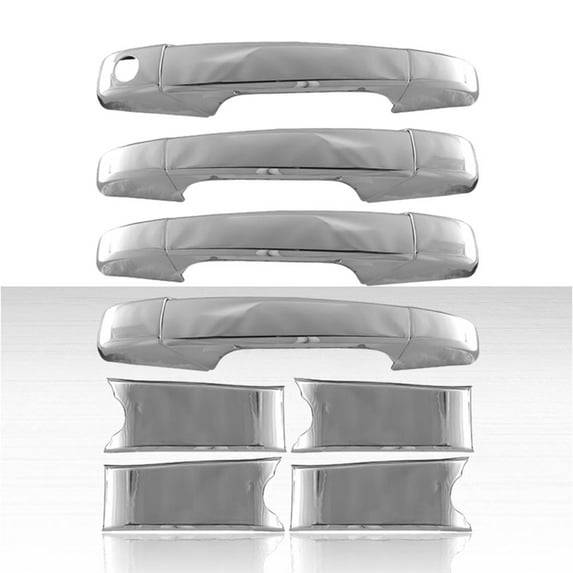 4dr Door Handle Cover Set for 2007-2014 Chevy Silverado 2500 - Chrome