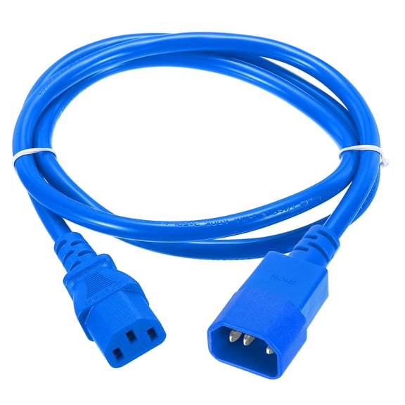 4ft 18 AWG Blue 18/3 Universal Power Cord C14 to C13 10A 250V 3-Prong Extension PDU Power Cables