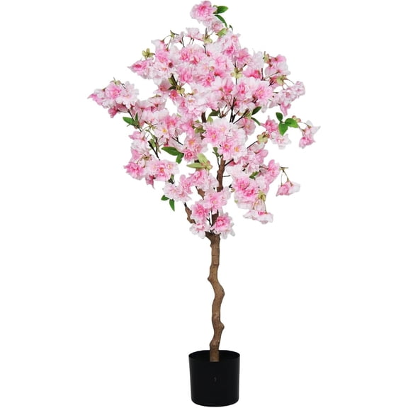 4ft Artificial Cherry Blossom Tree in Pot Pink