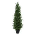 thumbnail image 1 of 4ft Artificial Coral Cedar Tree in Pot - Realistic Indoor Decorative Faux Plant with Lifelike Branches and Leaves for Home or Office, 1 of 3