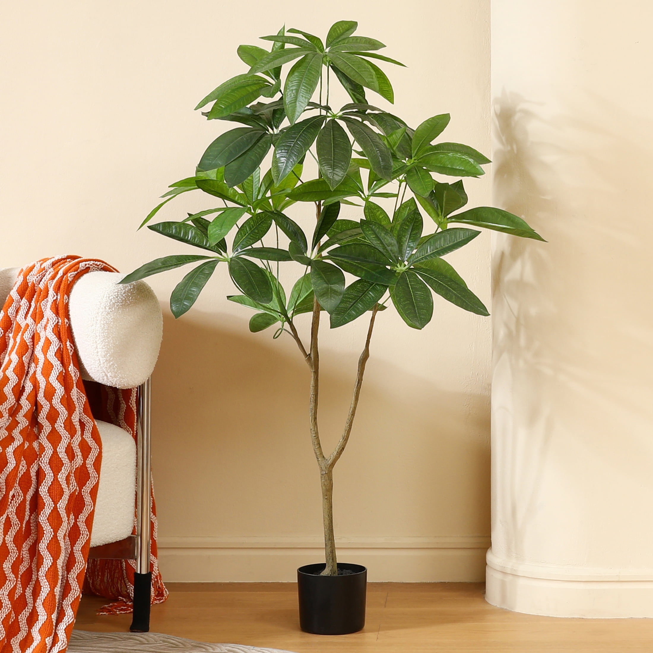4 FT Artificial Pachira Aquatica Money Tree - Liberia | Ubuy, image size:2200x2200