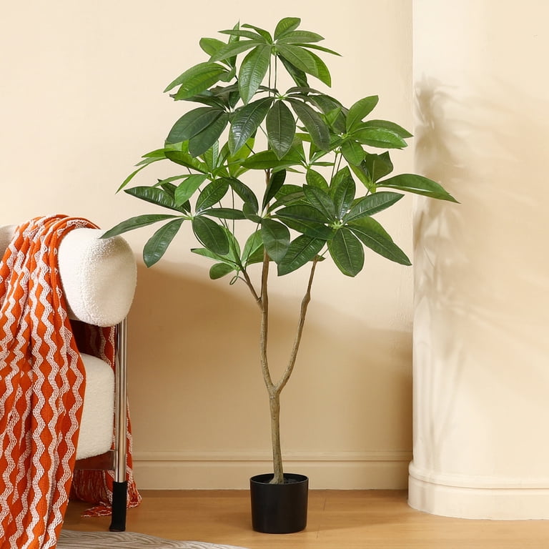 DR.Planzen 4ft Artificial Pachira Aquatica Money Tree, Faux Plants for  Indoor Decor, Stable Realistic Look - Walmart.com