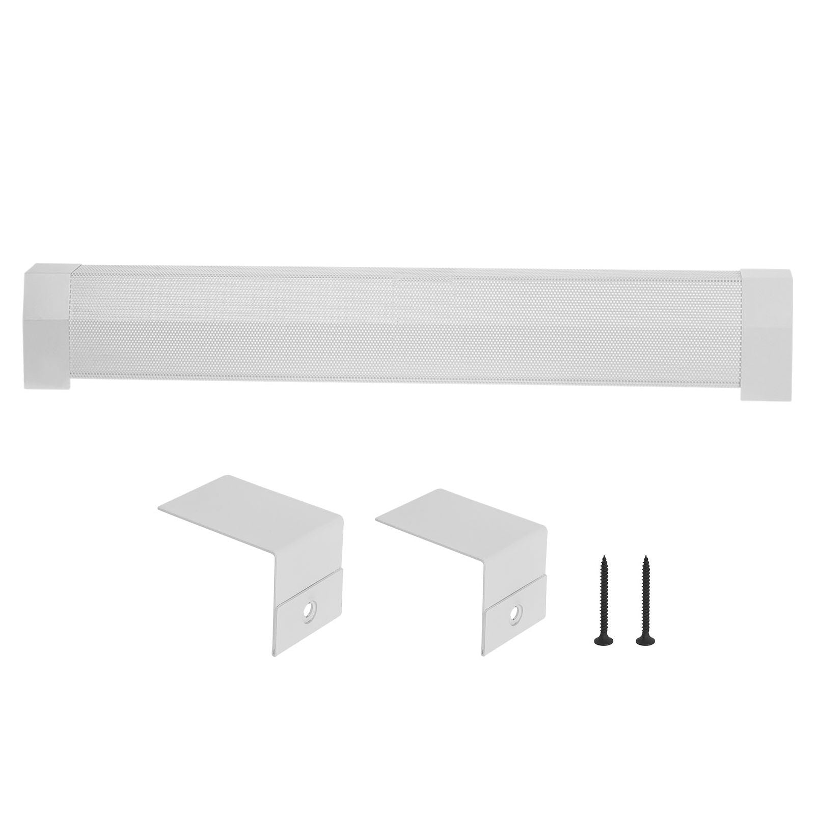 4ft Baseboard Heater Cover Replacement, Powder-Coated Steel, Ventilation Openings, Easy Installation, White Finish for Home Heating Upgrade