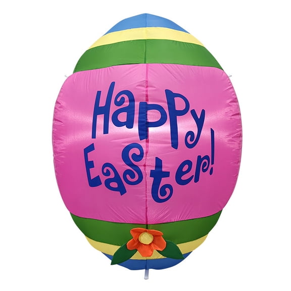 4ft Easter Inflatables Decorations, Bunny Inflatable with LED Lights Blow Ups Yard Decoration for Lawn Yard Garden Holiday Party Indoor Outdoor Decor