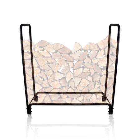 4ft Firewood Rack for Outdoor | Heavy Duty Log Rack Firewood Storage Rack Holder, Easy Assembly