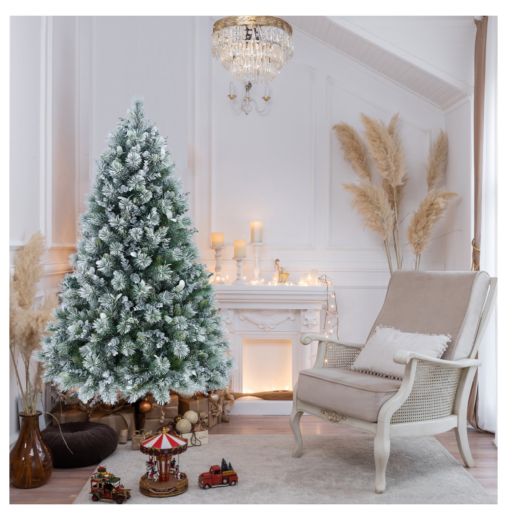 4 Ft Flocked Christmas Tree