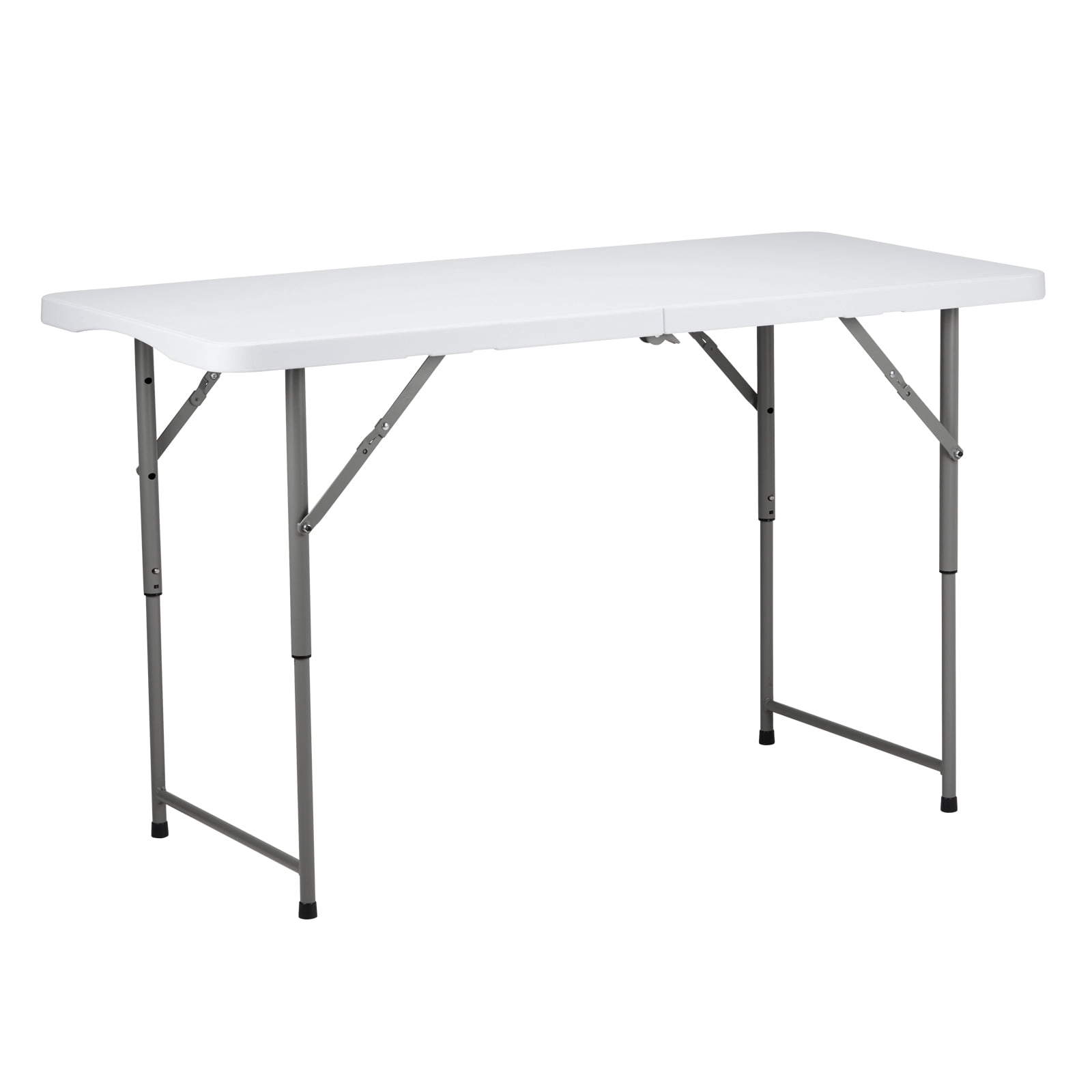 4ft Foldable Lift Patio Plastic Table, White
