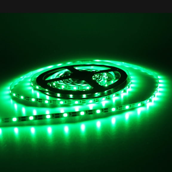 4ft Green LED Light Strip Flexible Self-Stick Tape Backing 12V DC Cut-to-Length