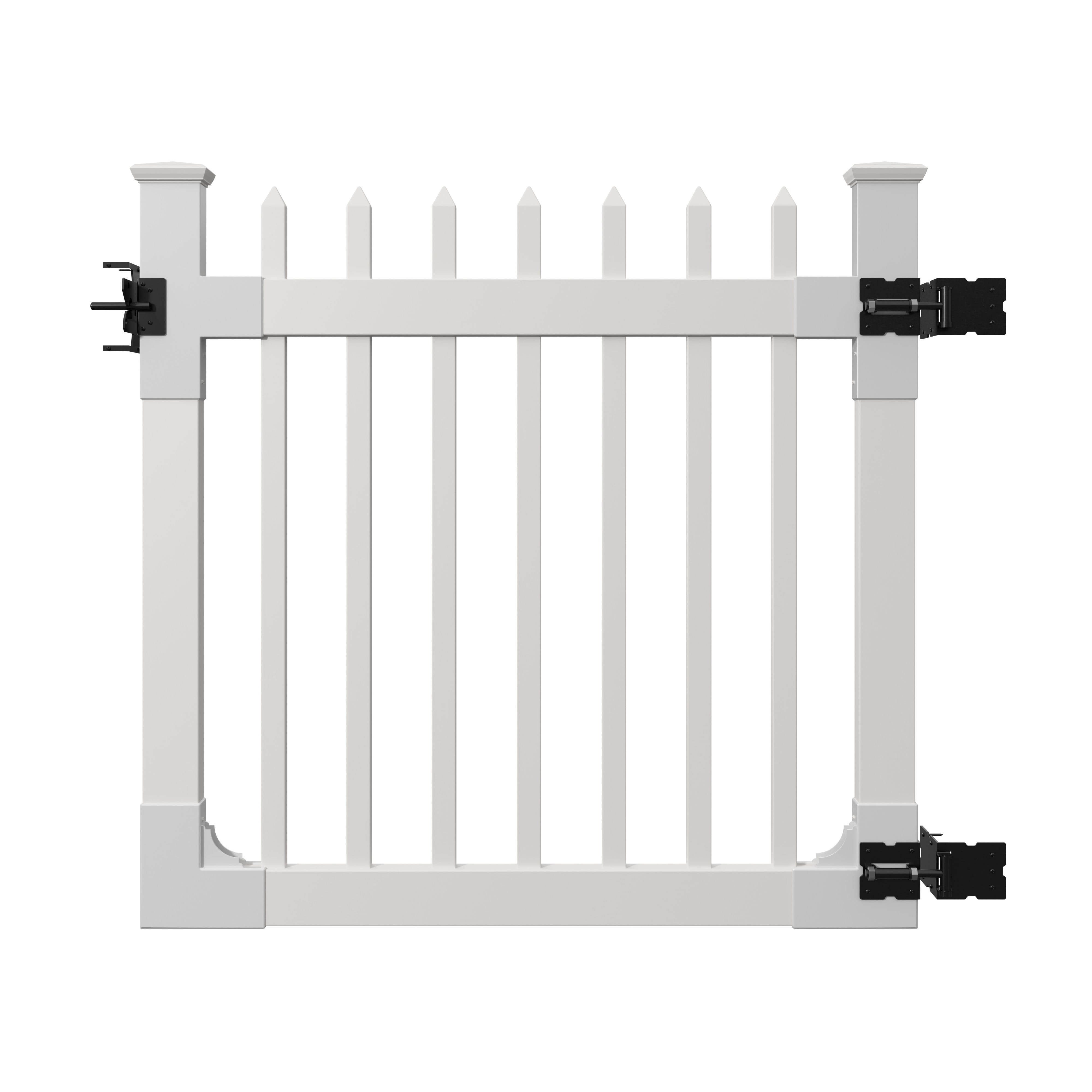 4ft H x 4ft W (1 Gate) No Dig WamBam Nantucket Gate Kit, White