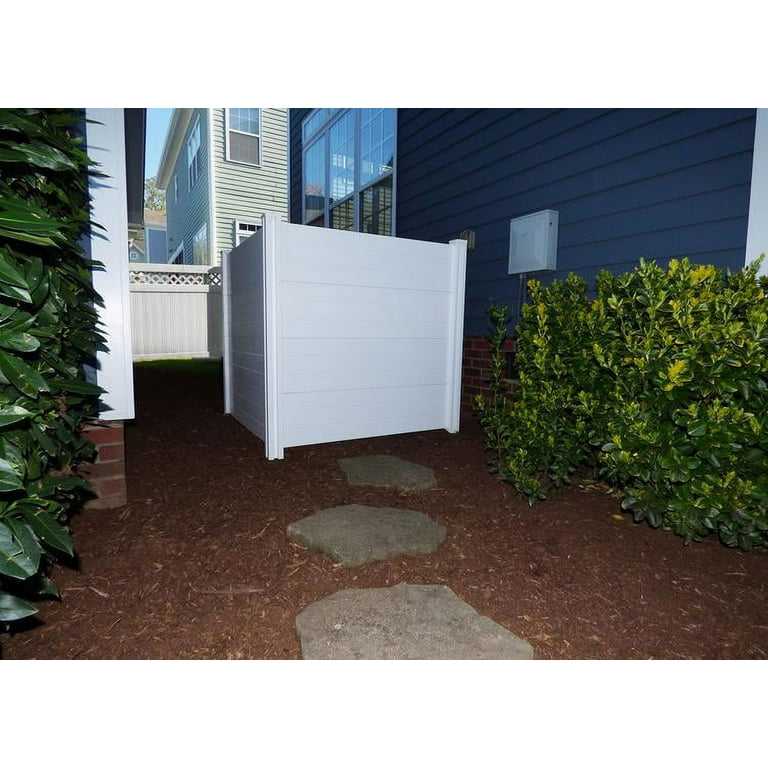 4ft H x 4ft W (2 Panels) No Dig Enclo Premium White Vinyl 4ft H x 4ft W (2 Panels) No Dig Enclo Premium White Vinyl