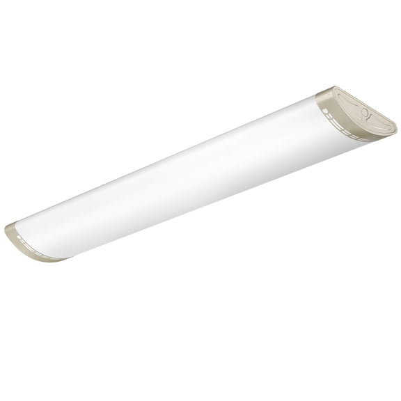4ft LED Light Fixtures Dimmable 80W 8800lm Linear Flush Mount Lights, 4 Foot LED Ceiling Light 5000K Daylight White, Equivalent 250W Fluorescent Replacement for Kitchen, Craft Room - 1 Pack