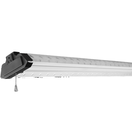 4ft LED Shop Light 10,000 Lumen with Motion, Steel Tread Plate