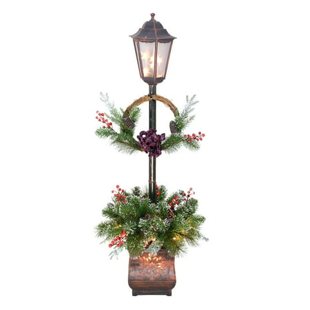 4ft Lamp Post 35 UL Listed Clear Incandescent Lights