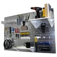 thumbnail image 1 of 4ft Metal Pegboard Standard Tool Storage Kit - Galvanized Metallic Toolboard & White Accessories, 1 of 7