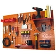 thumbnail image 1 of 4ft Metal Pegboard Standard Tool Storage Kit - Orange Toolboard and Red Accessories, 1 of 6