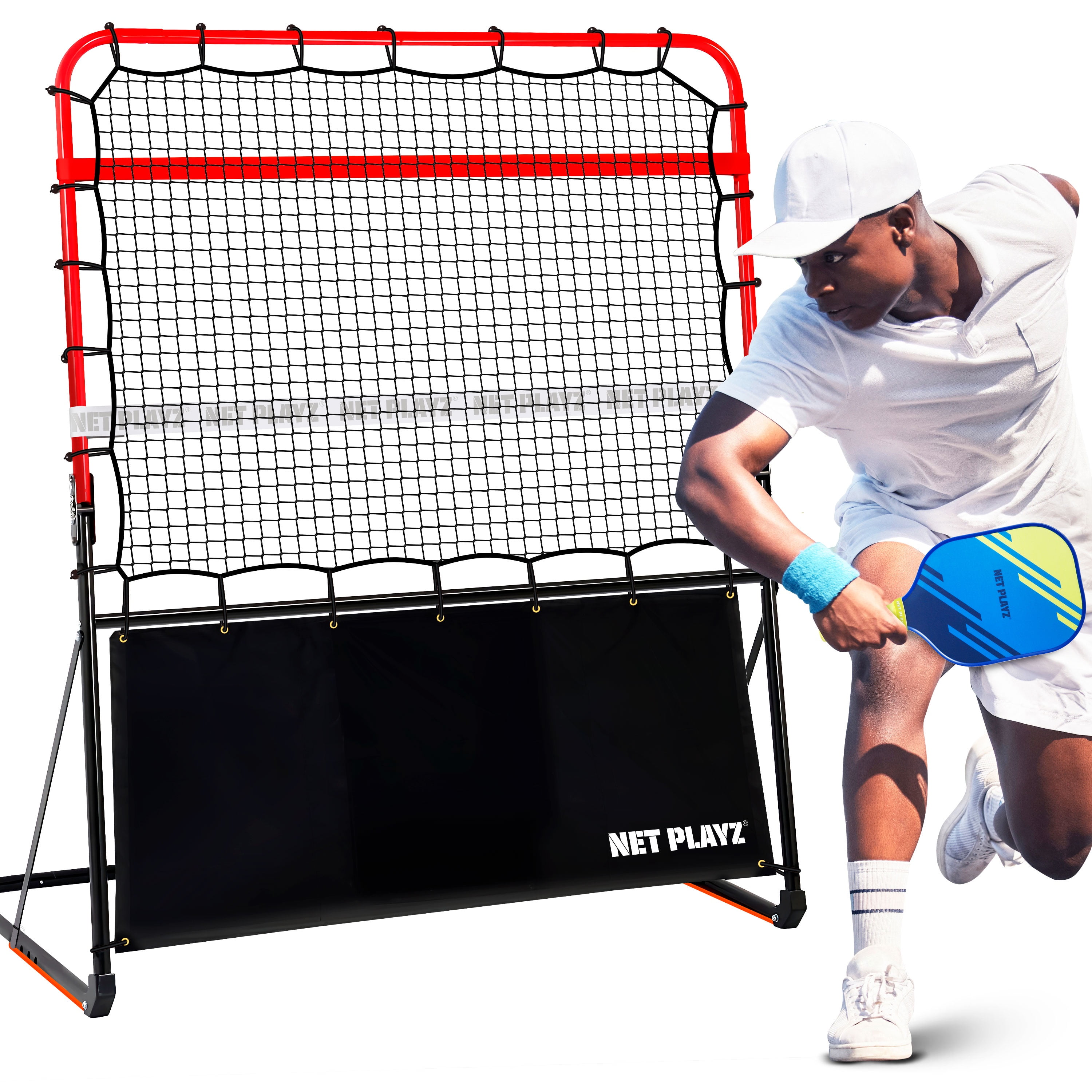 4ft Portable Pickleball Rebounder Training Aid for Pro Player