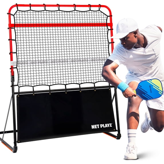4ft Portable Pickleball Rebounder Training Aid for Pro Player Level 4.0+, Adjustable Angle Easy Setup & Storage - Perfect Your Forehands Backhands Dinks Volleys Accuracy Coordination Kitchen Control