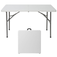 4ft Portable Plastic Folding Table Camping Picnic BBQ Table Indoor