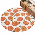4ft Round Rug Thanksgiving Area Rugs for Living Room Bedroom Washable ...