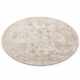 Neutral Colored Rug 4ft Round Washable Beige Neutral Vintarea Rug For Living Room - Walmart.com