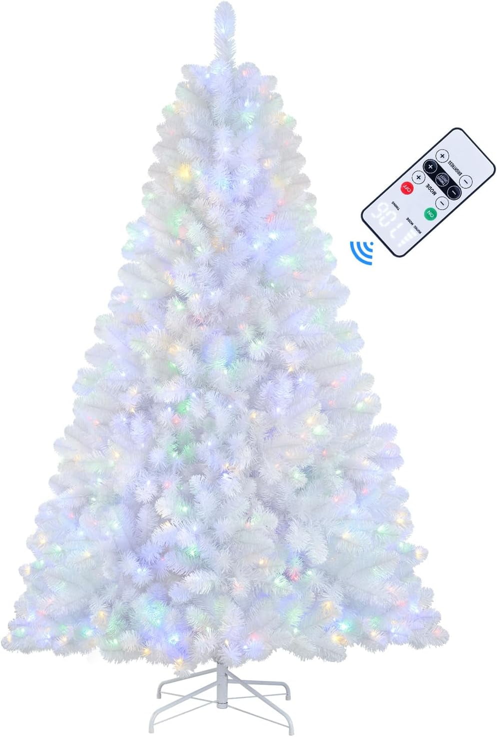 4ft SpruceStyle Prelit Premium Artificial Hinged Christmas Tree with