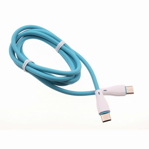 4ft USB-C Cable for Google Pixel 8/Pro Phones - PD Fast Charger Cord Power Wire (Type-C to Type-C) Sync Blue Chord compatible with Google Pixel 8/Pro