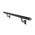 thumbnail image 1 of Pipe Stair Handrail 4ft, Black Aluminum Railing for Steps, 1.26" Diameter, Indoor Outdoor Industrial Hand Rail, Wall Mounted Staircase Safety Support, 1 of 9