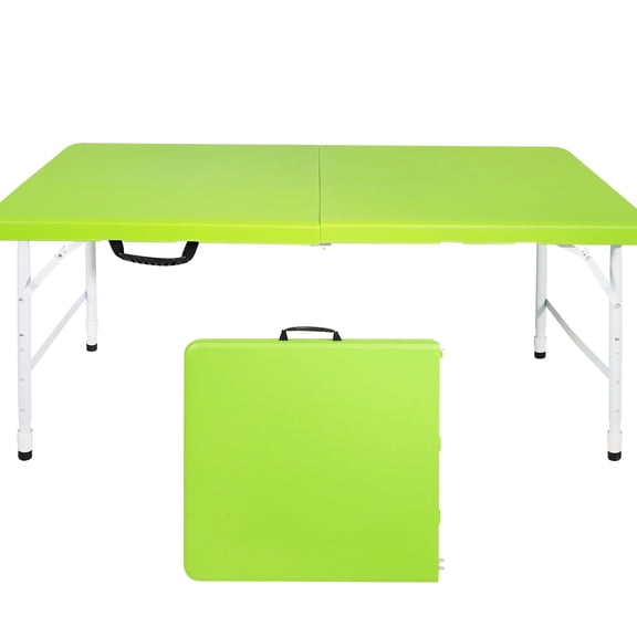 4ft - Waterproof and Smooth - Camping - Solid Iron and Plastic Table